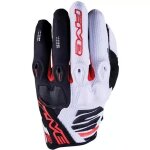 Gants cross five e2 blanc noir rouge