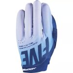 Gants cross five mxf2 evo split navy blanc bleu