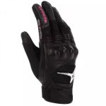 Gants femme bering lady kelly noir fuchsia