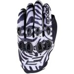 Gants femme five stunt evo2 woman zebra noir blanc