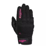 Gants femme furygan jet lady d3o noir rose