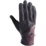 Gants femme helstons flower bordeaux Gants femme helstons flower bordeaux