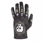 Gants femme helstons lady grafic skull eté noir Gants femme helstons lady grafic skull eté noir