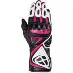 Gants femme ixon gp5 air noir blanc fuchsia