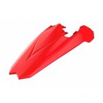 Garde - boue arrire et plaques latrales polisport rouge beta rr