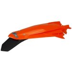 Garde - boue arrière + support de plaque avec feu ktm exc exc - f orange Garde - boue arrière + support de plaque avec feu ktm exc exc - f orange