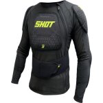Gilet protection cross enfant shot airlight noir jaune fluo