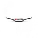 Guidon diamètre 22. 2 mm avec barre scar s low aluminium noir mousse blanche Guidon diamètre 22. 2 mm avec barre scar s low aluminium noir mousse blanche