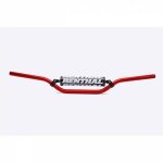 Guidon diam 22, 2mm avec barre renthal classic mini mx 50cc playbike rouge / mousse noire