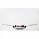 Guidon diam 22, 2mm avec barre renthal classic mini mx argent / mousse noire ktm sx85