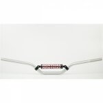 Guidon diam 22, 2mm avec barre renthal classic trial 6. 0 argent / mousse noire