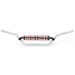 Guidon diam 22, 2mm avec barre renthal classic vintage haut argent / mousse noir