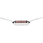 Guidon diam 22, 2mm avec barre renthal classic vintage moyen argent / mousse noir
