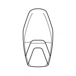 Housse de selle bagster arpilia sl 1000 falco bouton d'or noir