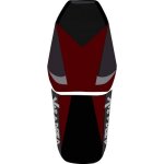 Housse de selle bagster honda xl1000v varadero noir bordeaux argent