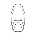 Housse de selle bagster kawasaki z1000 noir mat argent