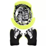 Intrieur complet casque ls2 mx437 evo jaune fluo