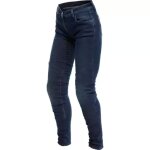 Jean femme dainese lady denim brushed skinny bleu