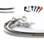 Kit 2 durites frein arrière speed brakes inox / raccord aluminium yamaha Kit 2 durites frein arrière speed brakes inox / raccord aluminium yamaha