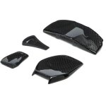 Kit bavette spoiler agv sportmodular glossy carbon noir Kit bavette spoiler agv sportmodular glossy carbon noir