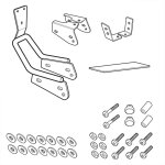 Kit fixation dosseret shad honda x - adv