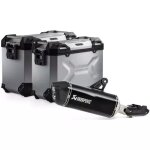 Kit valises sw - motech trax adv / echappement 45 / 37 l bmw r 1250 gs / adv / rallye (2018 - 2022) argent ...