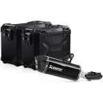 Kit valises sw - motech trax adv / echappement 45 / 37 l bmw r 1250 gs / adv / rallye (2018 - 2022) noir ...