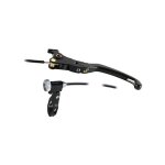 Levier de frein lightech repliable r�glable alu noir r�glage d�port� gauche 1071387
