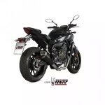 Ligne complète mivv inox silencieux inox noir / casquette carbone pour yamaha mt - 07 Ligne complète mivv inox silencieux inox noir / casquette carbone pour yamaha mt - 07