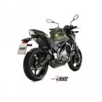 Ligne complète mivv oval inox silencieux carbone / casquette carbone pour kawasaki z650 Ligne complète mivv oval inox silencieux carbone / casquette carbone pour kawasaki z650