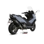 Ligne complète mivv speed edge inox silencieux acier noir / casquette carbone pour kymco ak - 550 Ligne complète mivv speed edge inox silencieux acier noir / casquette carbone pour kymco ak - 550
