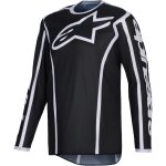 Maillot cross alpinestars fluid apex noir gris Maillot cross alpinestars fluid apex noir gris