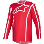 Maillot cross alpinestars fluid apex rouge blanc Maillot cross alpinestars fluid apex rouge blanc