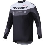 Maillot cross alpinestars pro - dura magnet noir blanc