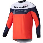 Maillot cross alpinestars pro - dura navy orange blanc