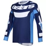 Maillot cross alpinestars racer riway ucla bleu blanc Maillot cross alpinestars racer riway ucla bleu blanc