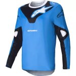Maillot cross alpinestars racer veil bleu noir Maillot cross alpinestars racer veil bleu noir