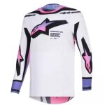 Maillot cross alpinestars supertech pro vista blanc violet noir Maillot cross alpinestars supertech pro vista blanc violet noir