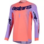 Maillot cross alpinestars supertech scenz corail violet Maillot cross alpinestars supertech scenz corail violet