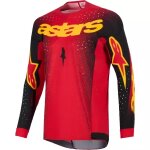 Maillot cross alpinestars supertech scenz rouge noir jaune Maillot cross alpinestars supertech scenz rouge noir jaune