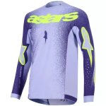 Maillot cross alpinestars supertech scenz violet jaune fluo Maillot cross alpinestars supertech scenz violet jaune fluo
