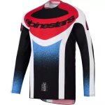 Maillot cross alpinestars techstar knif noir blanc rouge Maillot cross alpinestars techstar knif noir blanc rouge
