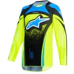 Maillot cross enfant alpinestars supertech nomur bleu marine jaune fluo Maillot cross enfant alpinestars supertech nomur bleu marine jaune fluo
