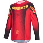 Maillot cross enfant alpinestars supertech scenz rouge noir jaune Maillot cross enfant alpinestars supertech scenz rouge noir jaune