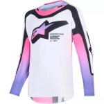 Maillot cross enfant alpinestars supertech vista blanc violet noir Maillot cross enfant alpinestars supertech vista blanc violet noir