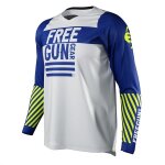 Maillot cross freegun danger bleu navy