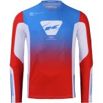 Maillot cross kenny performance rouge bleu blanc