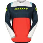 Maillot cross scott evo race bleu nuit rouge blanc