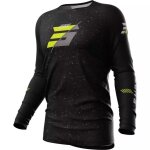 Maillot cross shot contact speck noir jaune fluo