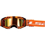 Masque cross ls2 aura pro pinlock noir orange